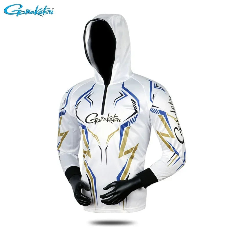 Fishing Clothing Long Sleeve Summer Quick-Drying Clothes Breathable Anti-UV Sun Protection Shirt Hooded Fishing Jacket