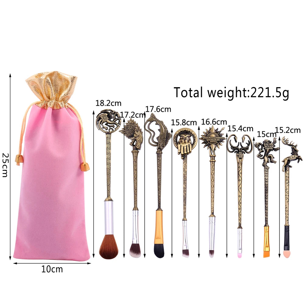 Movie Game of Thrones Hand of the King Song of Ice and Fire Makeup Brushes Set Foundation Blending Brush Female Makeup Tools