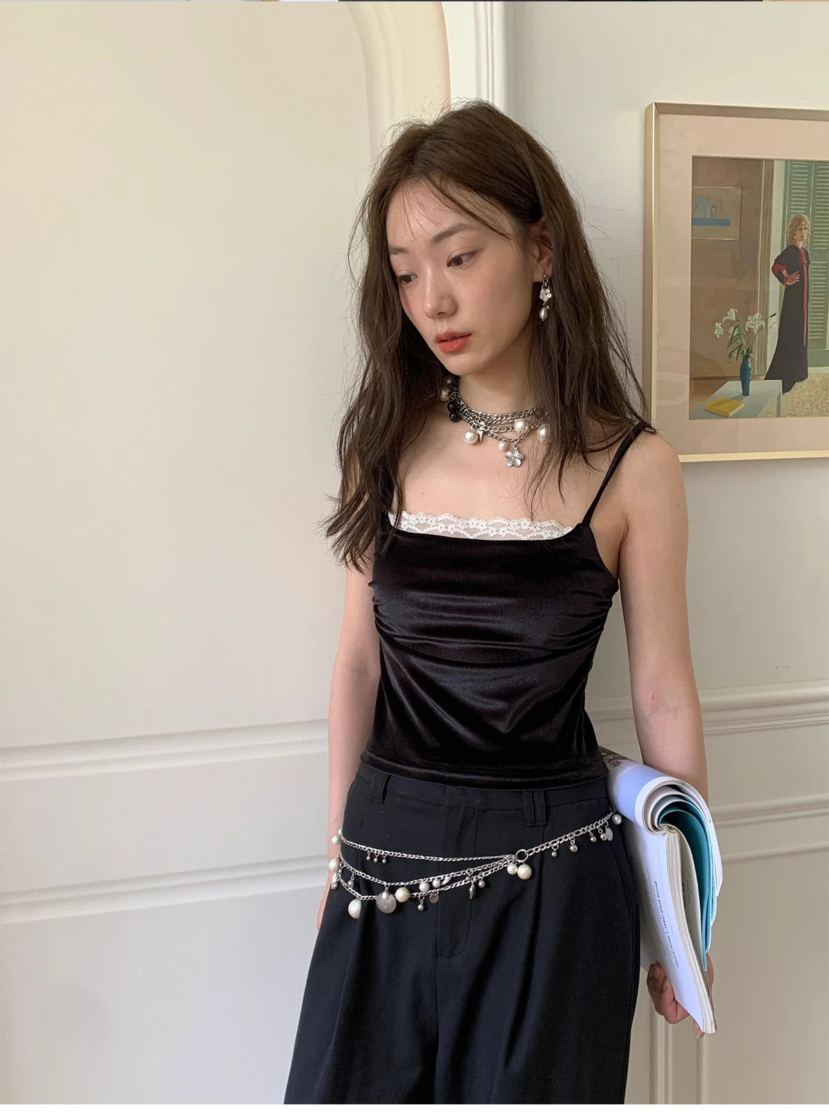 Body jewelry woman Pearl belly waist chain with Skirt Metal Chain Sexy Pendant Adjustable Navel Accessories sexy tоy for women