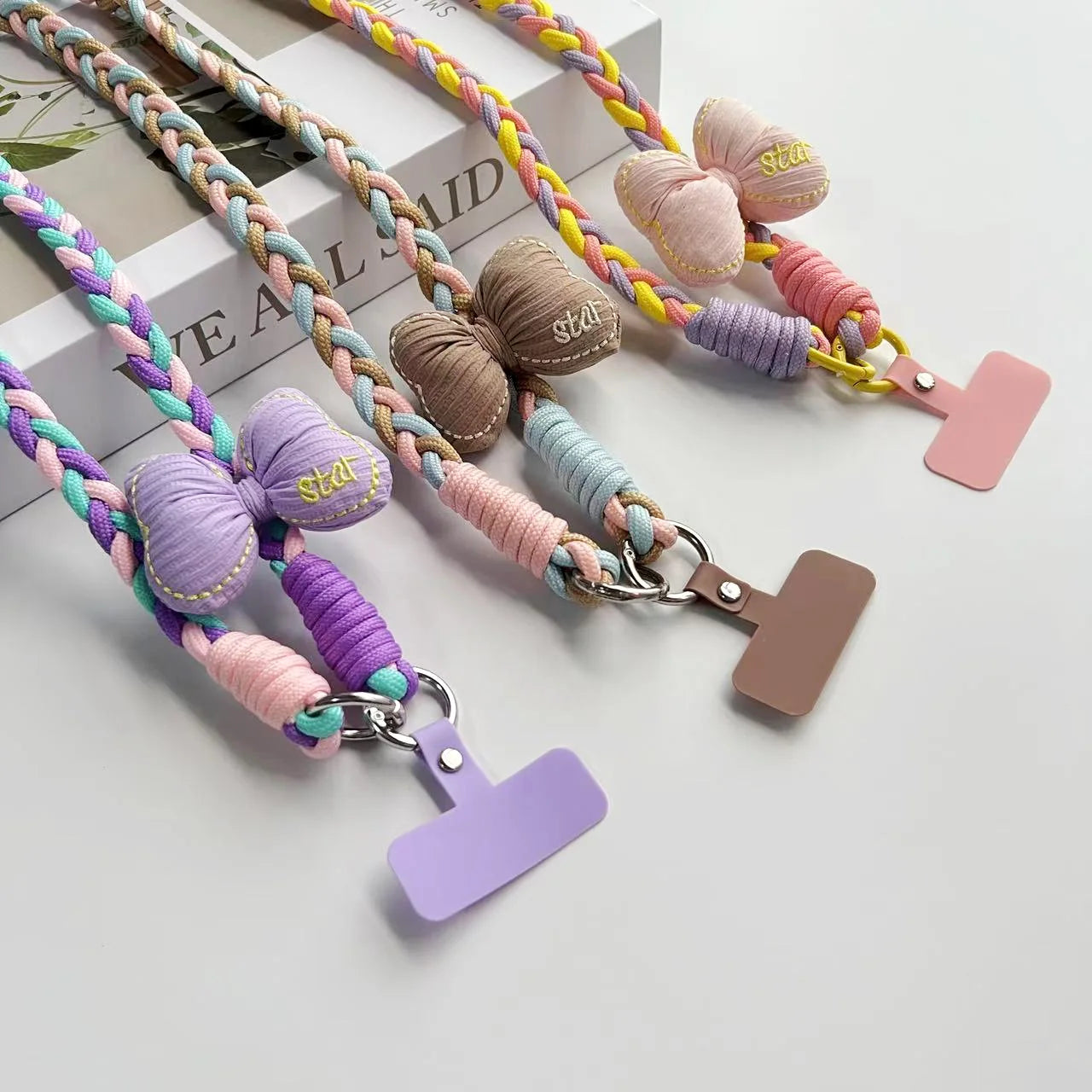 Creative Cartoon Mobile Phone Universal Lanyard Crossbody Long Rope Lanyard Rope Cartoon Decorative Pendant Accessories