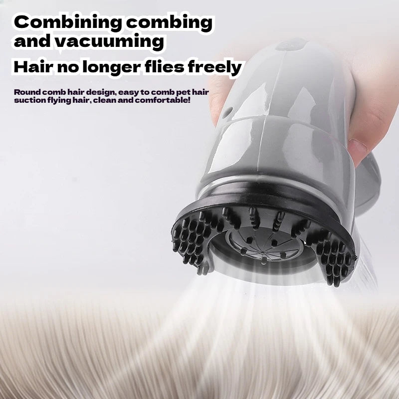 Portable Cat and Dog Hair Vacuum Electric Massage Clean Dual Purpose Cleaner Device  Cleaning Vacuum Cleaner Cat Grooming Tools