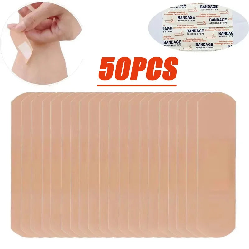 50/100/300/500Pcs First Aid Bandage Adhesive Plaster Wound Hemostasis Sticker Band Aid Stickers for Kids Children Emergency Kit