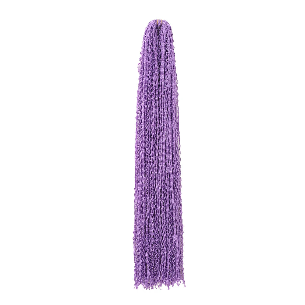 3X Pre-Looped Curly Synthetic Zizi Braids Thin Small Box Braid Crochet Twisted Hair Synthetic Kanekalon Braiding Hair Exten