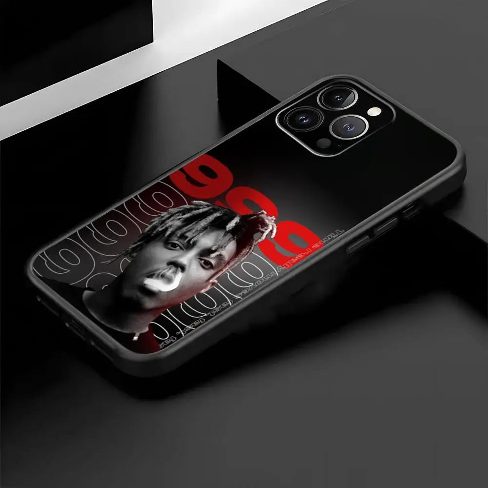 Juice cool 999 wrld fashion design ins Phone Case For iPhone 16 16e 15 14 13 12 11 Plus Mini Pro Max Soft black Shockproof Cover
