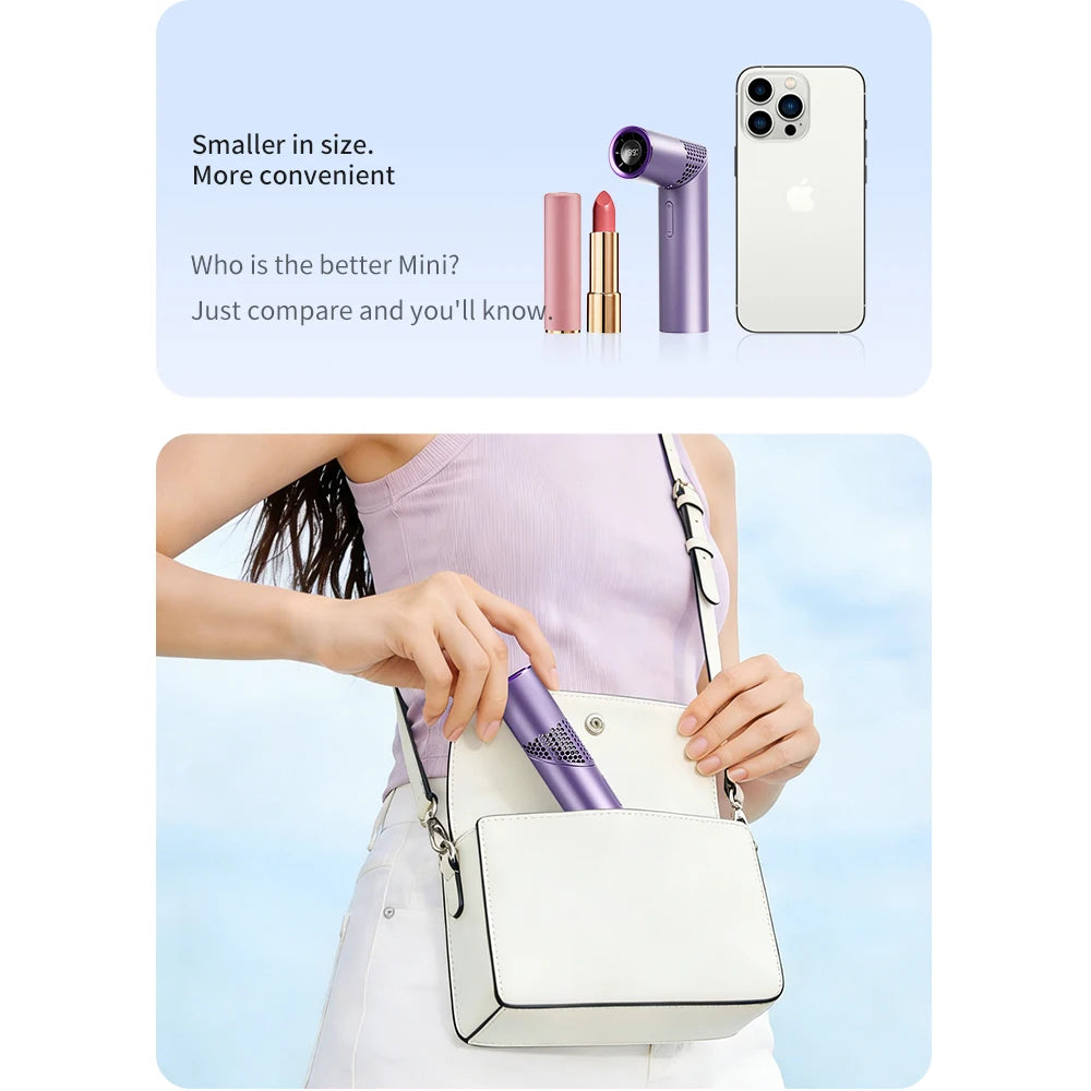 Portable Mini USB Travel Fan Lipstick Fan High-Speed Multifunctional Handheld Neck Hanging Desktop Fans