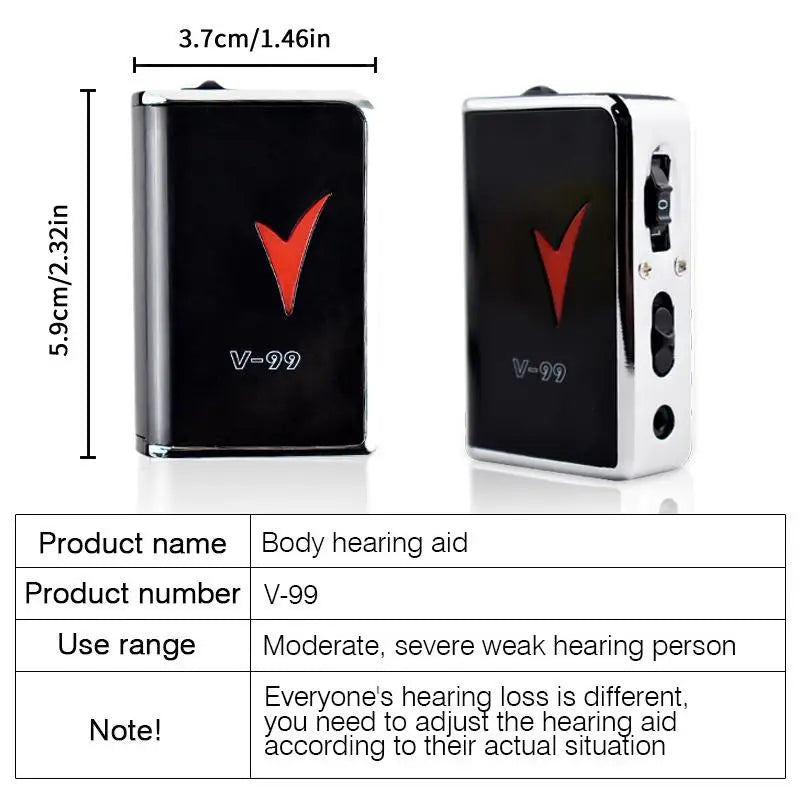 Mini Invisible Ear Hearing Aids With Noise Cancelling And Speech Enhancement Rechargeable For Adult Elderly Seniors Watching TV