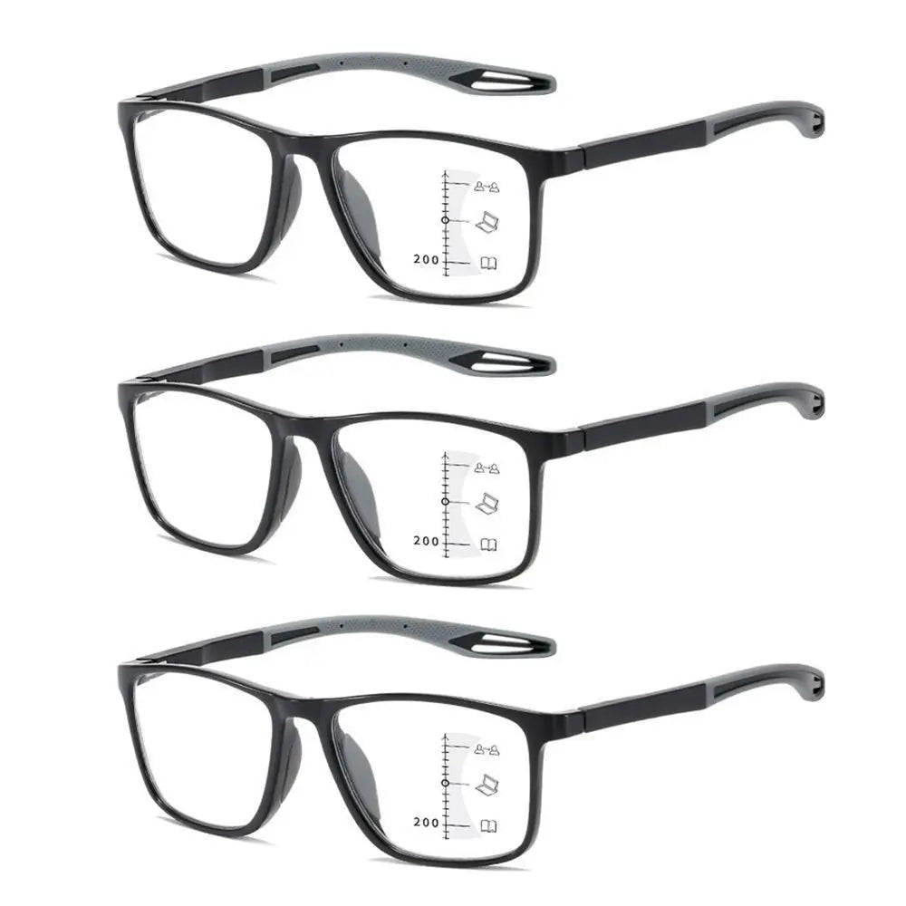 New TR90 Anti-blue Light Multifocal Reading Glasses Men Women Progressive Near Far Eyewear Ultralight Sports Farsight Eyeglasses