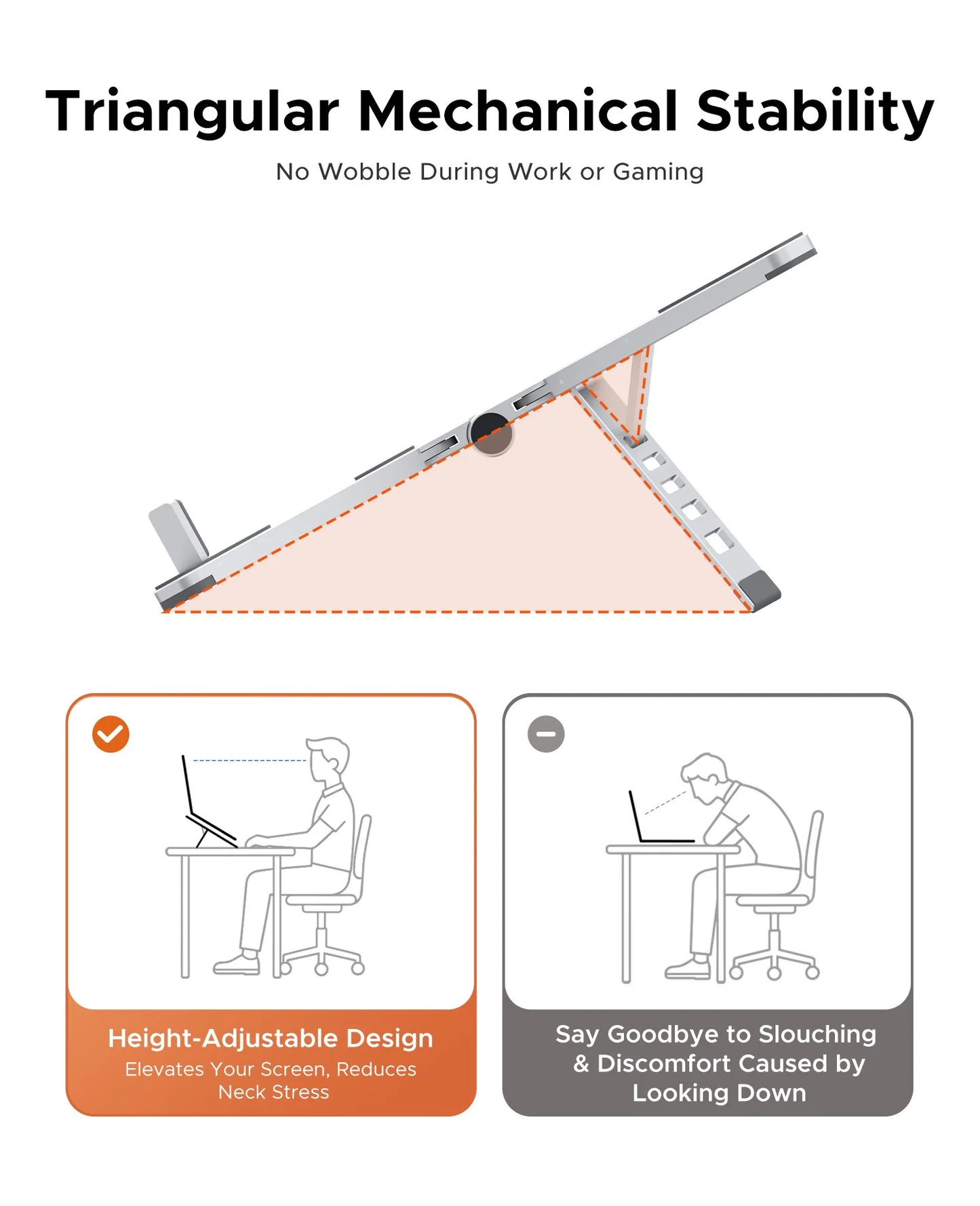 ORICO Laptop Stand For Macbook Air Pro Foldable Aluminum Vertical Notebook Stand Laptop Support Macbook Pro Tablet Phone Stand