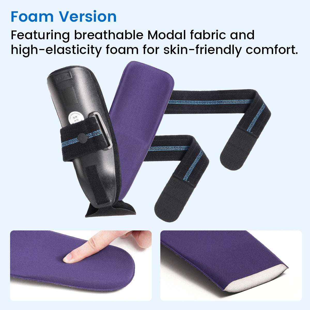 VELPEAU Ankle Brace Support for Ligament Injury and Tendonitis Surgery, Stirrup Ankle Splint Stabilizer with Foam & Gel Pad