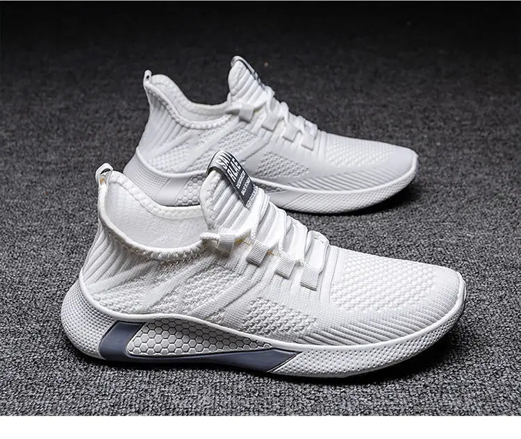 Men Casual Running Shoes Breathable Outdoor Sport Shoes Men Lightweight Facial Elastic Soft Bottom Casual Shoe Training Footwear