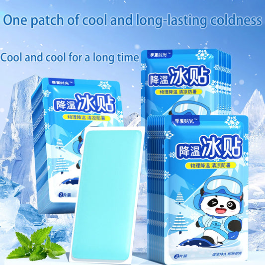 Summer heat dissipation and cooling multi-functional ice patches, adult cooling gel patches relieve fever, pain and discomfort