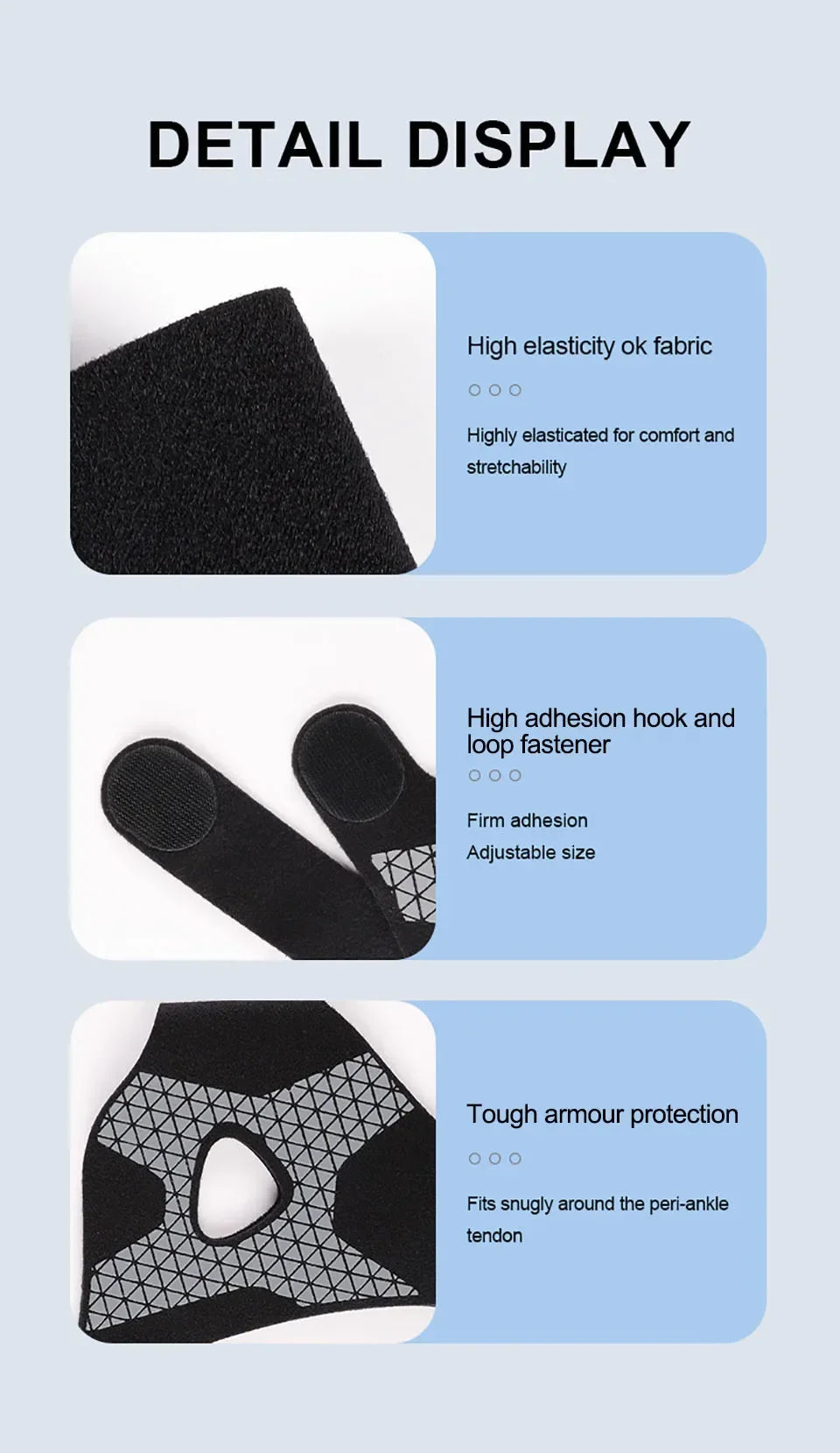 1-10pcs S/M/L  Adjustable Elastic Ankle Wrap Breathable Thin Heel Support Sports Compression for Running  Sprain Prevention