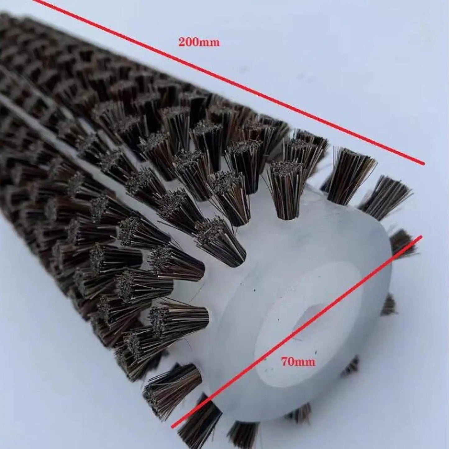 Snowboard Wax Brush Kit with Axle Handle Cover Roller Brush Nylon Brass Horsehair Professional Ski Wax Brushes Ski Wax Brush Kit