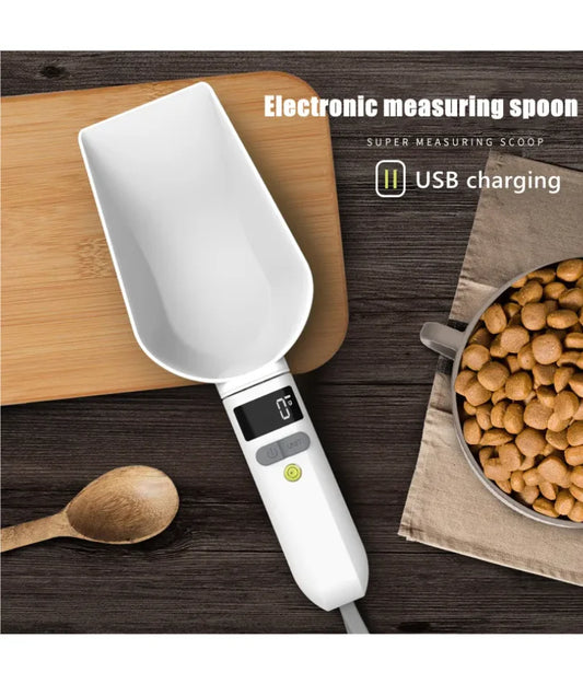 800g/1g Portable LCD Digital Kitchen Scale Home Electronic Measuring Tool  Pet Dog and Cat Digital Feeding Bowl Weighing Spoon