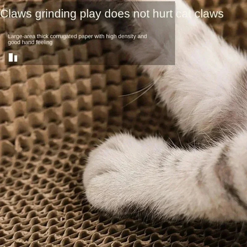 Cat Scratching Board Protect Furniture Grinding Claw Toys Round Oval Corrugated Paper Wear-resistant Cat Nest Scratching Board