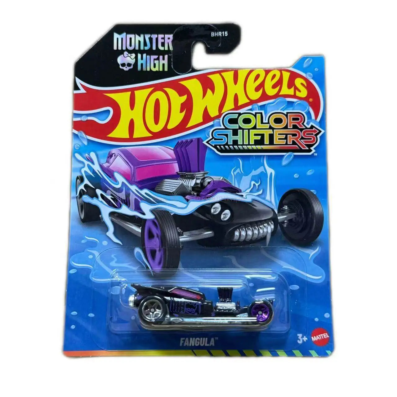 Hot Wheels Color Shifters Ford Mustang Bhr15 Donut Themed Color Changing Diecast Toy Car Collectible For Kids Ages 3 And Up