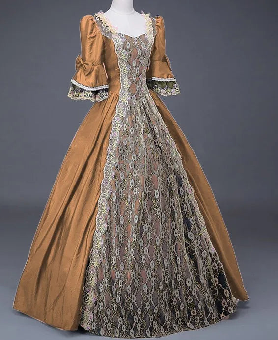 Halloween Cosplay Costumes for Adult Woman Palace Court Medieval Renaissance Retro Gothic Princess Victorian Ball Dress S-5XL