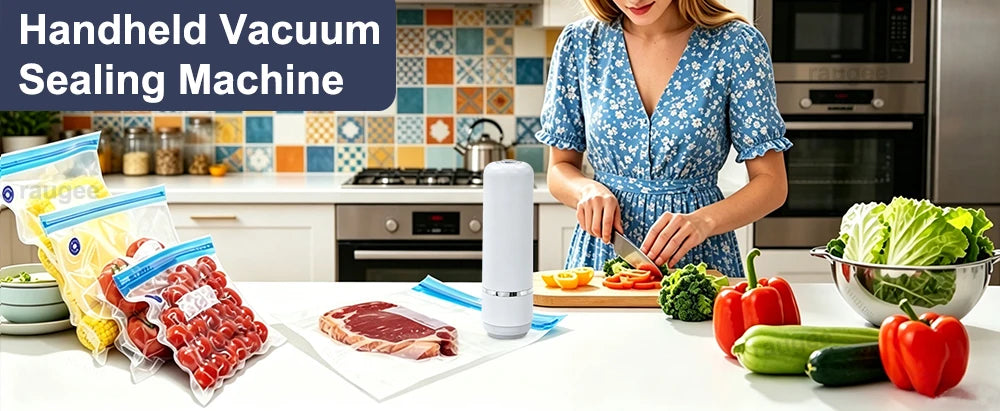 Vacuum Sealer Pump Electric Air Pump for Food Fresh-Keeping Vacuum Sealed Storage Bag Automatic Vacuum Compression Machine