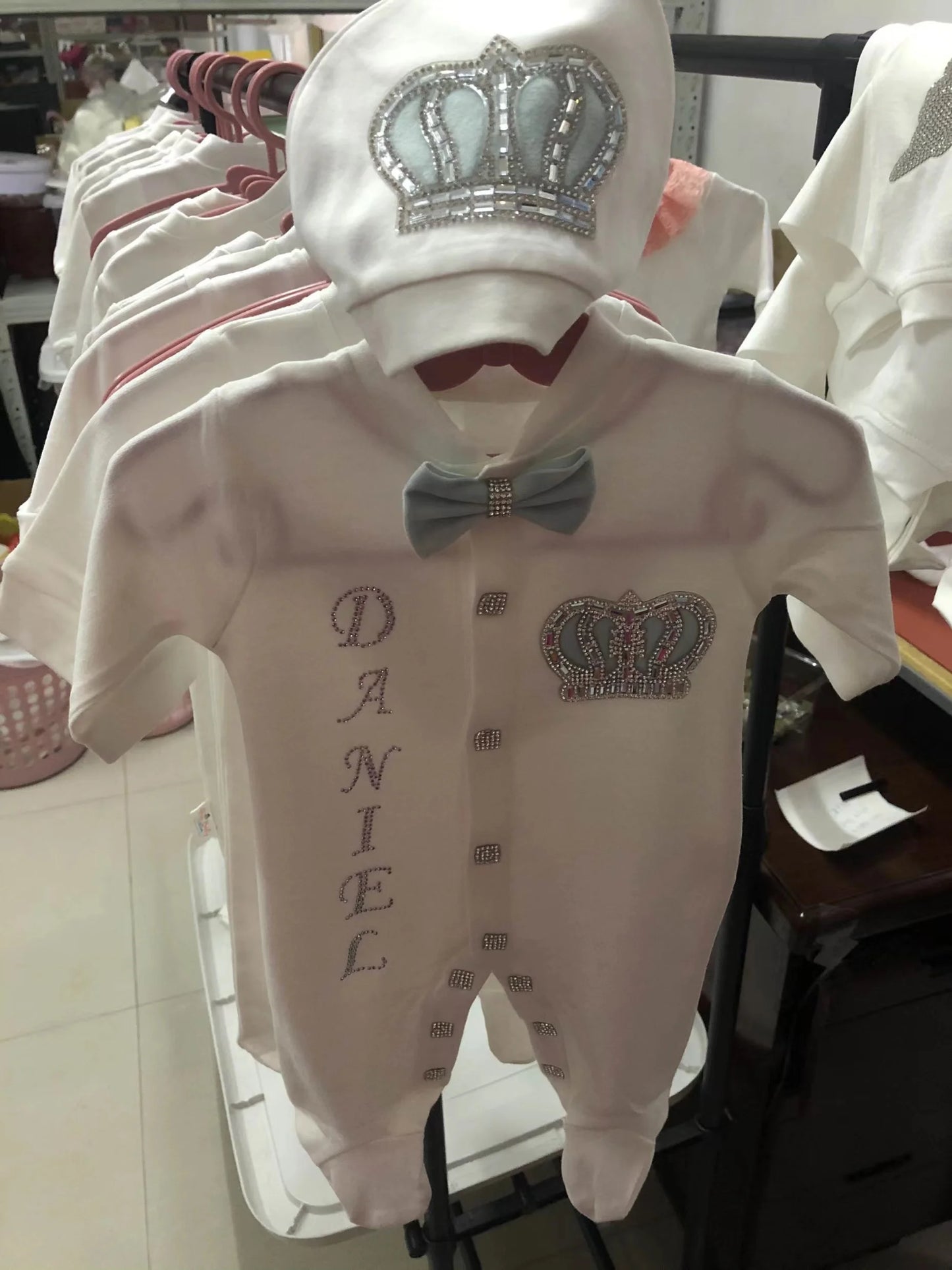 Velvet Newborn Baby Boy Outfits Blazer Vest Kids Clothing Cotton Infant Products Body Suit Shirt Pants Mittens Receiving Blanket