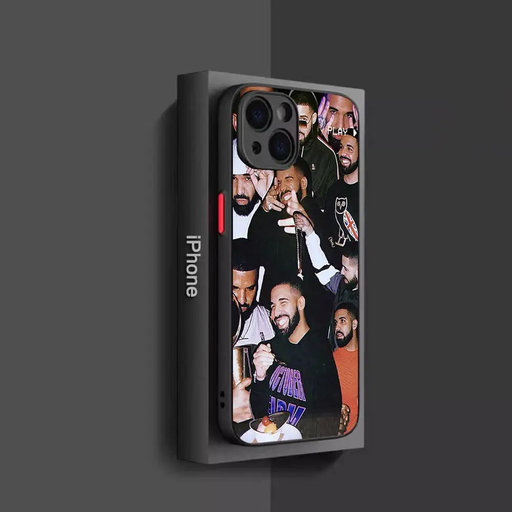 Rapper D-Drake Phone Case For iPhone 17 16 15 11 12 14 13 Pro Max Mini X XS XR 7 Plus 17E Air Shockproof Hard Matte Cover Fundas