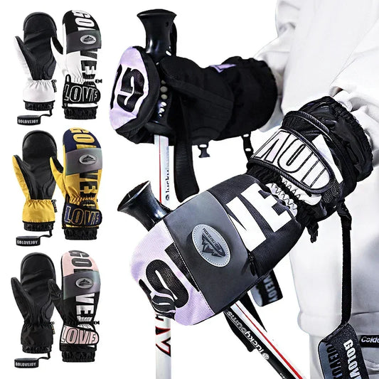 3M Thinsulate Ski Gloves Women Men Windproof Breathable Waterproof Thermal Winter Warm Snow Skate Mittens Snowboard Accessories