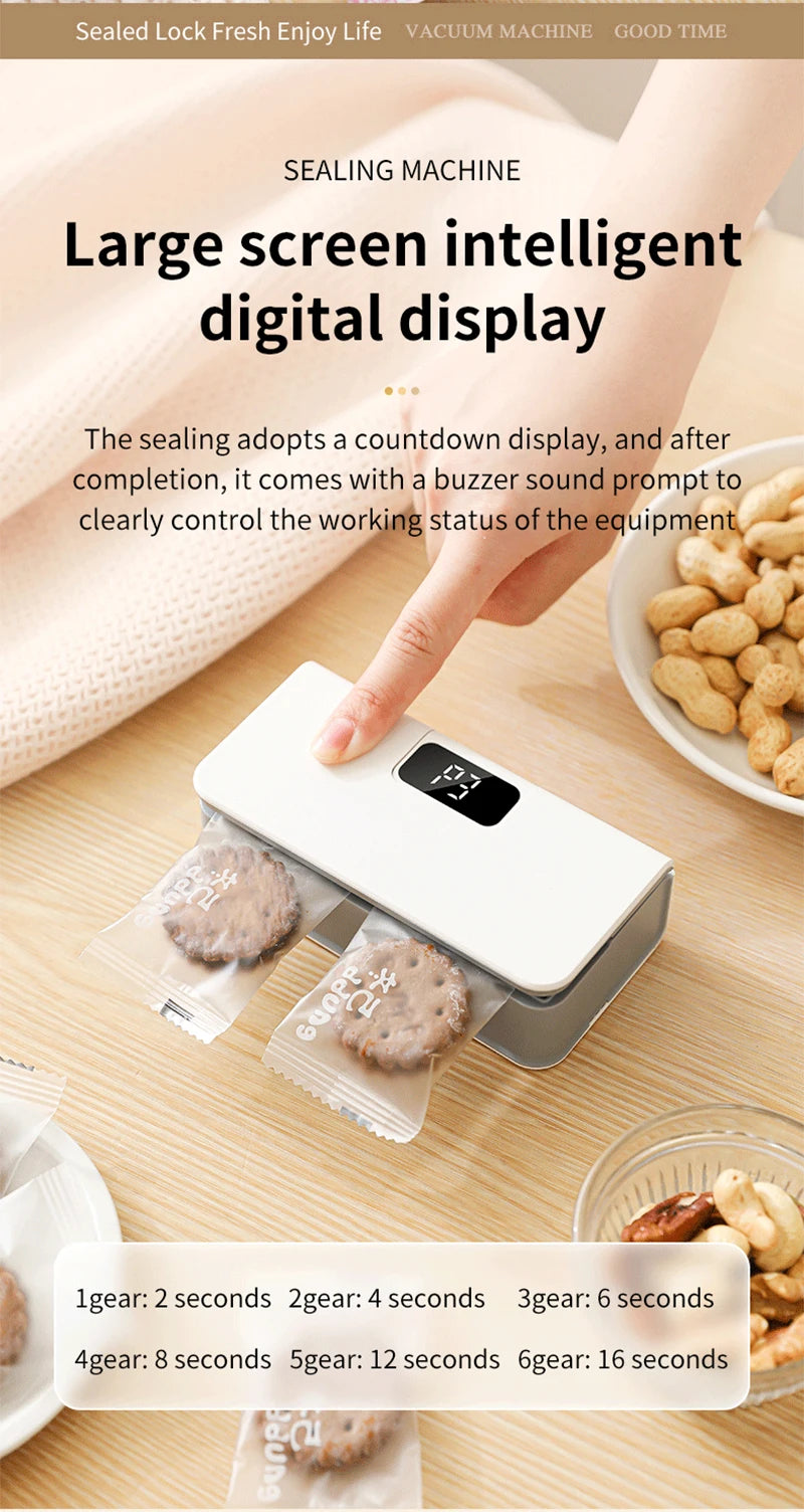Plastic Bags Sealer Mini Handheld Heat Bag Sealing Machine Heat Bag Sealer Food Packaging Sealing Machine Portable Bags Sealer