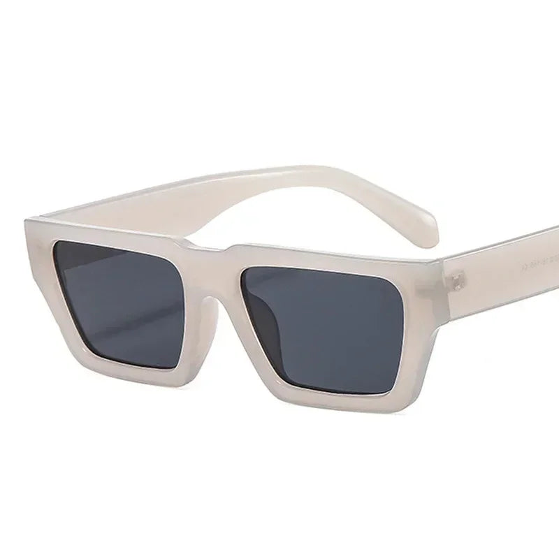 Square Sunglasses Men Women Retro Fashion Popular Sun Glasses Male Female Black Mirror Vintage Small Frame Oculos De Sol
