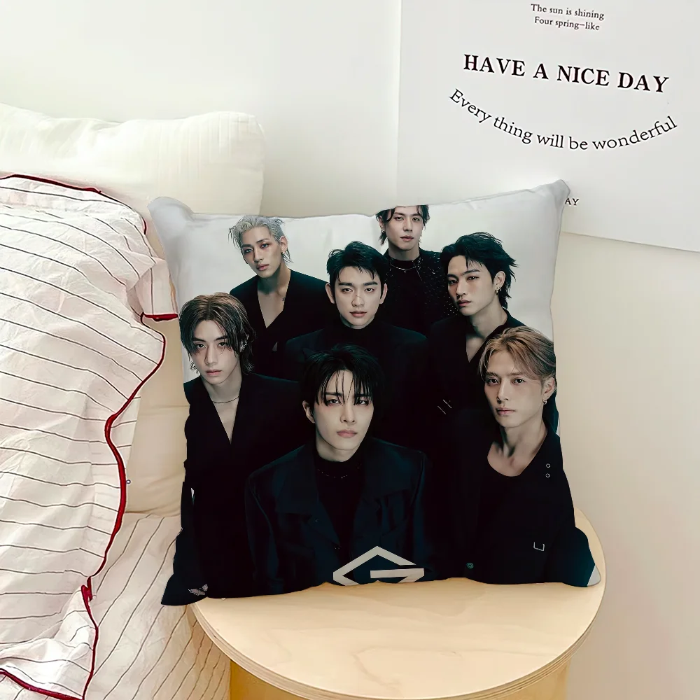 Boy Group G-GOT7-ES Band KPOP cushion cover Living Room Headboard Office Cushion Bedroom Cushion Sofa Nap Time Pillow Case