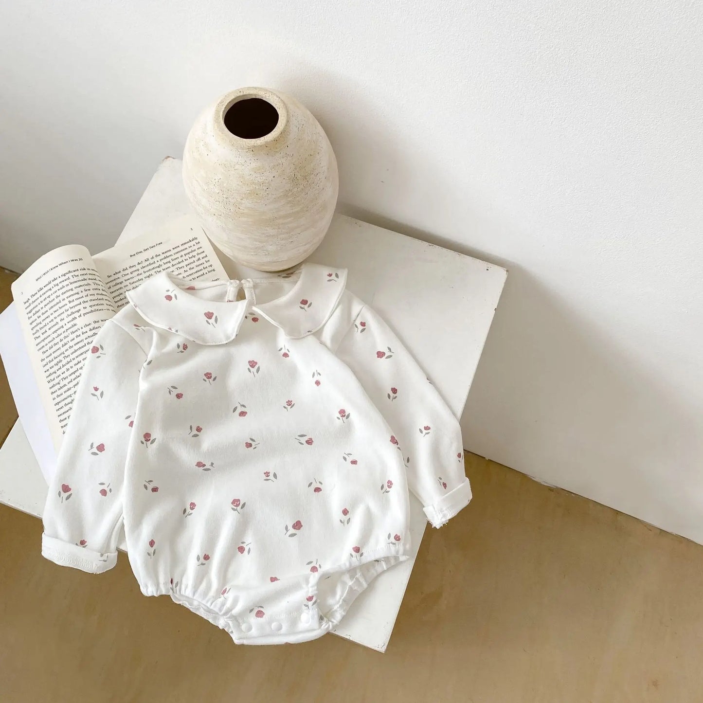 Insautumn baby baby collar bottoming romper clothes baby children Long Sleeve romper cotton fabric is soft and comfortable