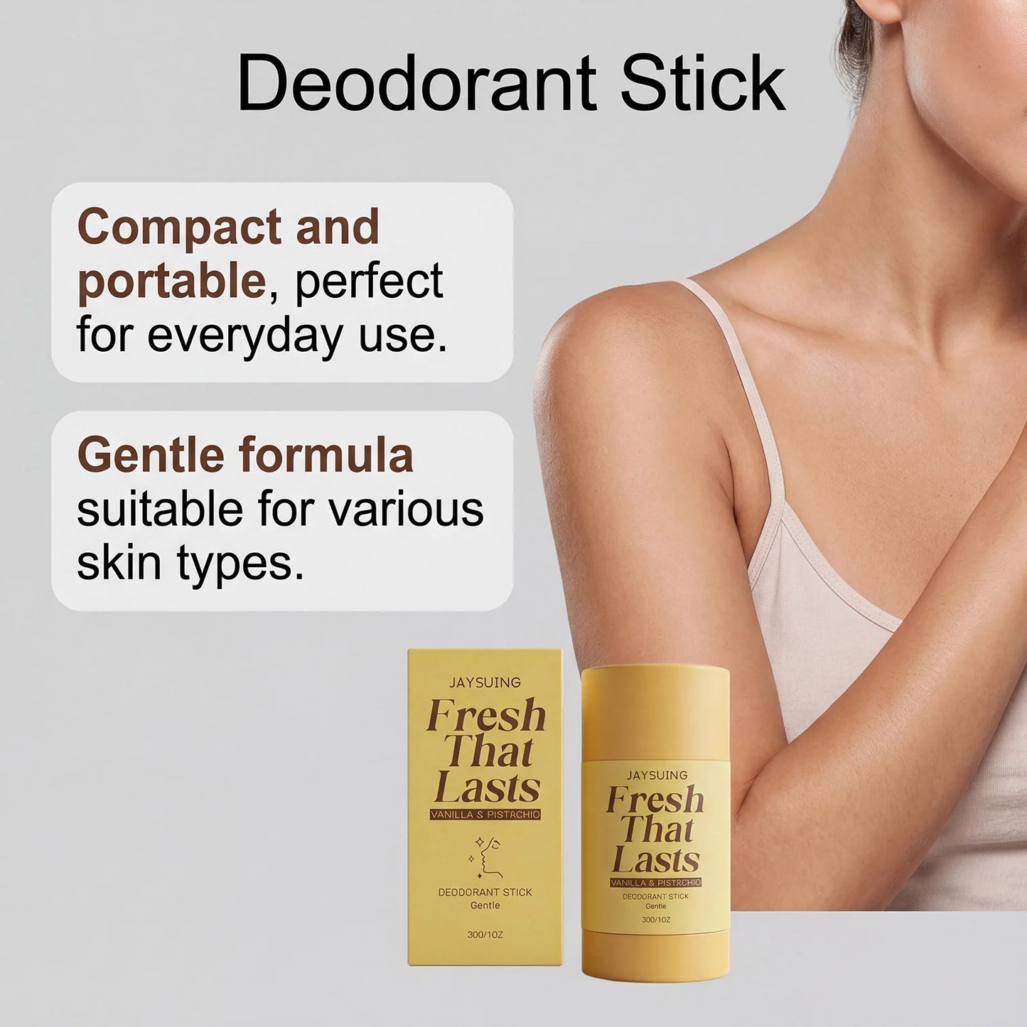 Vanilla Deodorant Antiperspirant Remove Underarm Body Bad Odor Refreshing Lasting Aroma Anti Sweating Portable Perfumed Stick
