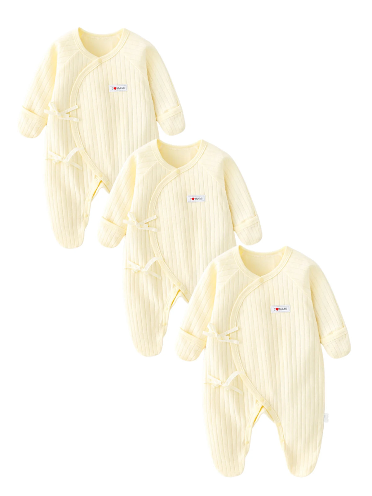Somenie Baby Long Sleeve Onesie 100% Cotton  Unisex Newborn Cute Bear Head Embroidery Romper Gift For Boys Girls Baby 1-3-6-9M