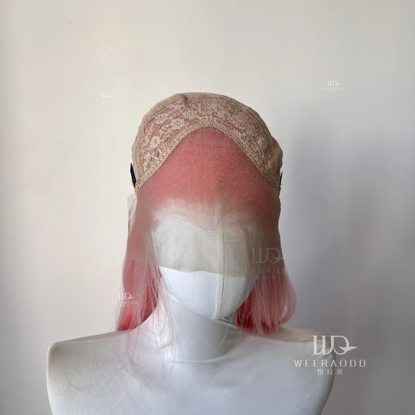 Pastel Pink Straight Synthetic Lace Wig Long Silk Straight Wig Frontal Lace Wigs for Women Cosplay Ready to Wear Light Pink Wig
