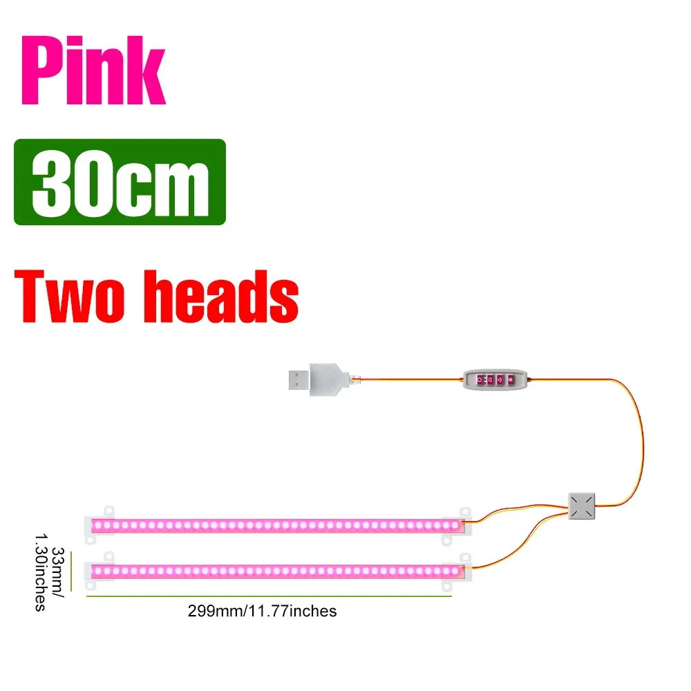 LED Plant Grow Light Bar 5V Full Spectrum Potted Fill Lamp USB Indoor Dimmable Succulent Seeding Flower Cactus Cultivate Lamps