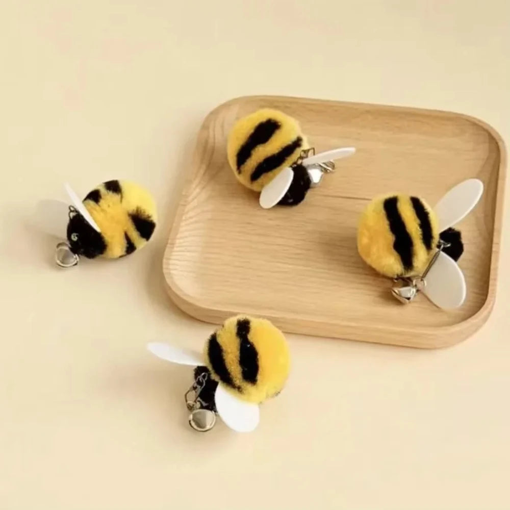 Pet Interactive Cat Toys Cute Simulation Bees Cat Teasing Sticks Interactive Toys To Relieve Boredom Cat Self Fun Pet Toys