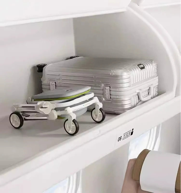 Foldable Four Wheels Cart Comfortable  Portable Lightweight Baby Stroller Can Sit or Lie Down Aluminum alloy Children's Cart