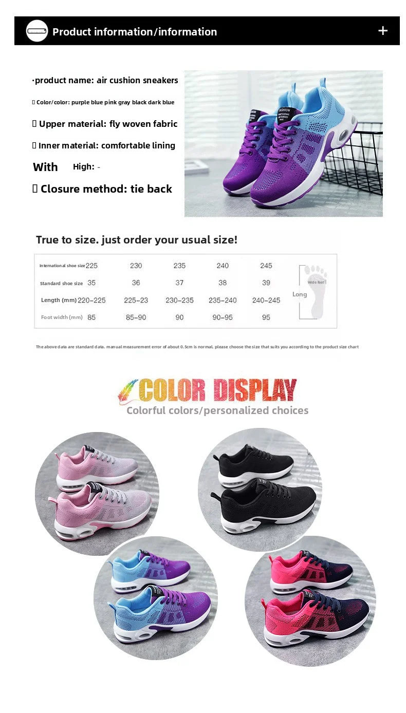 Mesh Women Running Shoes Breathable Casual Shoes Outdoor Light Weight Pink Tenis Sports Shoes Casual Walking Sneakers for Wamen