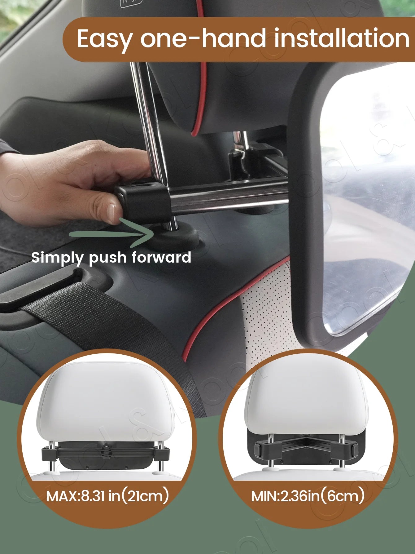Adjustable Wide Car Rear Seat View Mirror Baby Seat Car Safety Mirror Monitor Headrest High Quality Car Interior Styling