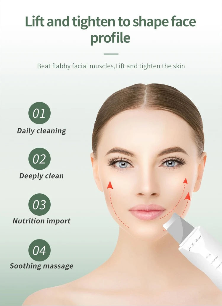 Portable Skin Scrubber Peeling Machine 90g Facial Peeling Device USB Rechargeable Blackhead Remover Travel Beauty Tool