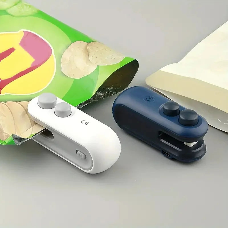 USB Mini Magnetic Bag Sealer Portable Handheld Snack Sealing Machine For Home Travel