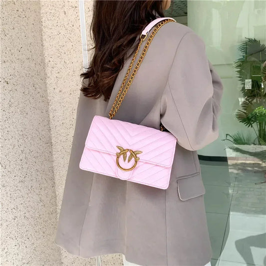 2026 high-end luxury women's handbag elegant leather handbag fashionable crossbody bag retro shoulder bag
