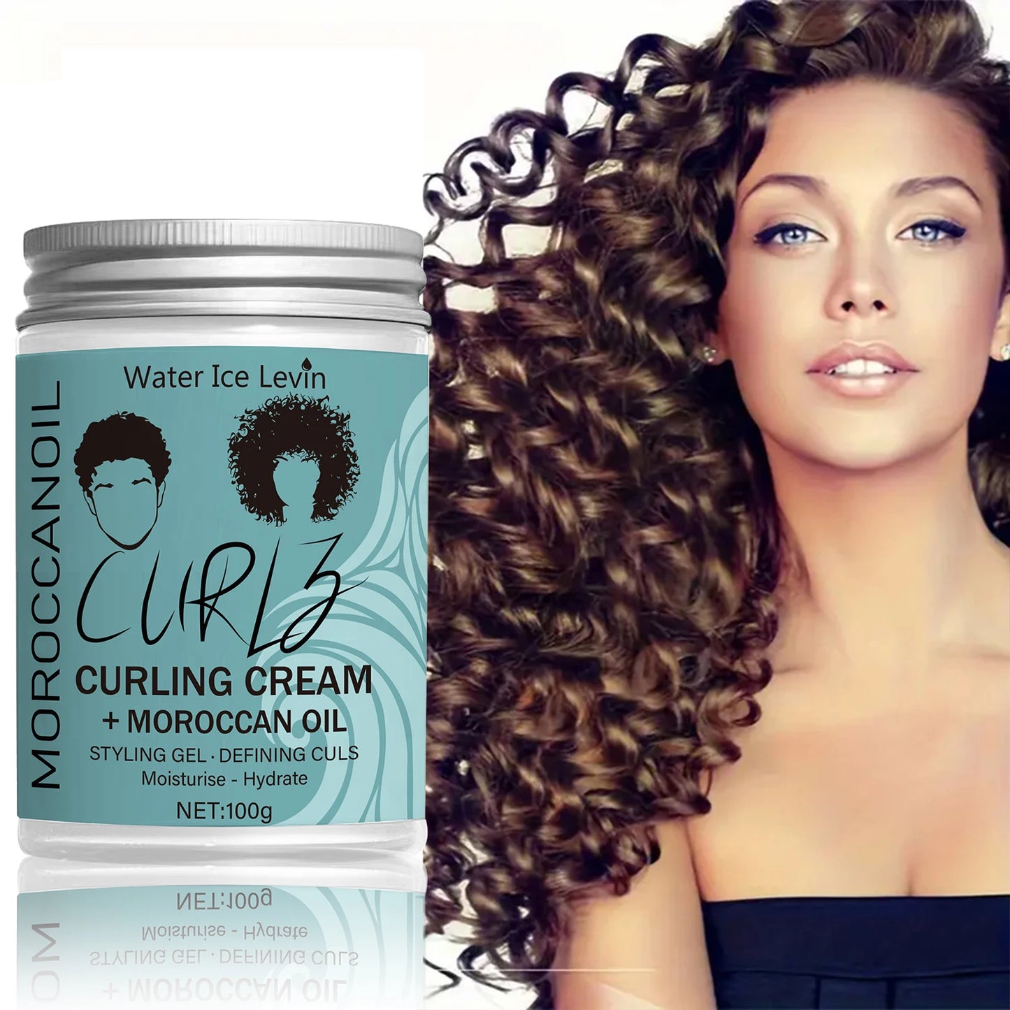 Coconut Oil Curling Cream - Hydrating Curl Definition, Softness & Shine, Frizz Control, Winter Hair Care, All Hair Types