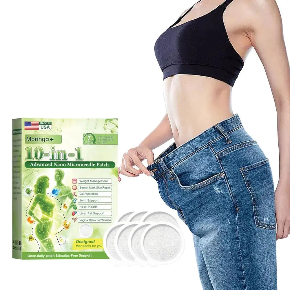 1-10X Advanced Moringa Berberine X Nad Patches - Comprehensive 10-In-1 Wellness Support Promote Internal Balance for Women Men