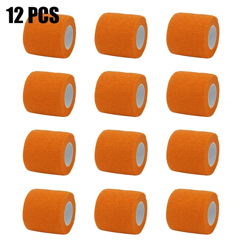 6/12/24pcs Self Adhesive Bandage Wrap, Cohesive Bandage Wrap for Sport & Athletic, Breathable Vet Wrap for Wounds
