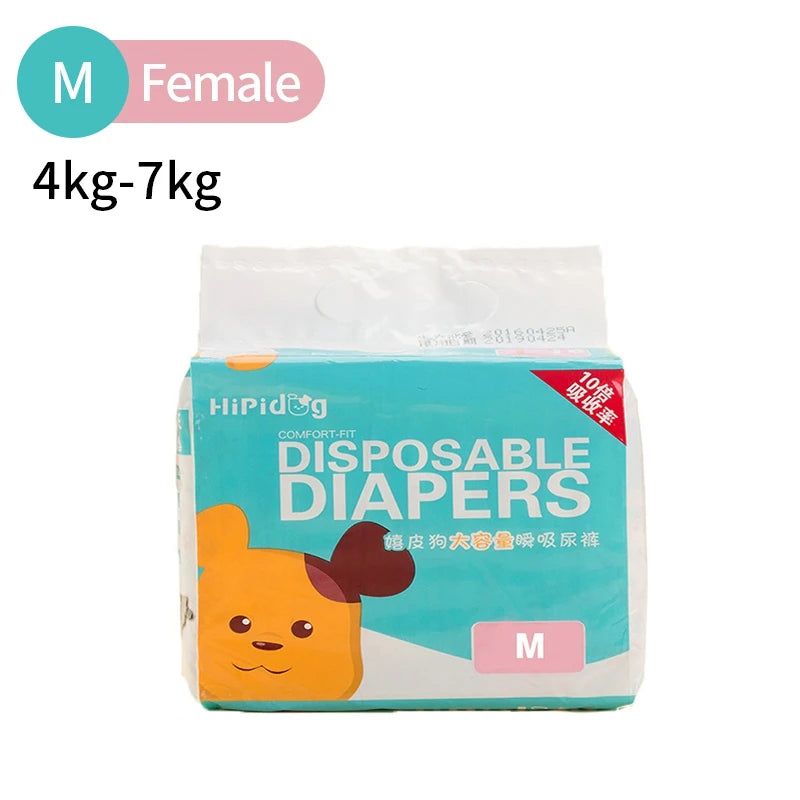 Super Absorption Female Dog Diaper Pet Menstrual Physiological Pants Leakproof Nappies Pants Breathable Puppy Short Dog Supplies