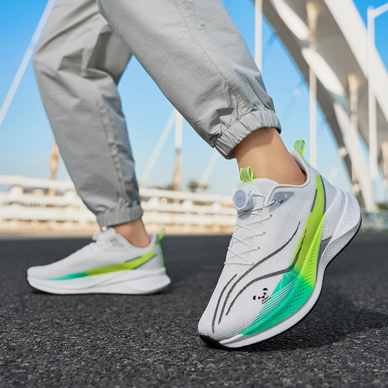 Carbon Plate Running Shoes Ultra Lightweight Soft Breathable Mesh Daily Training Sneakers Shock Absorbing for Men Women Jogging
