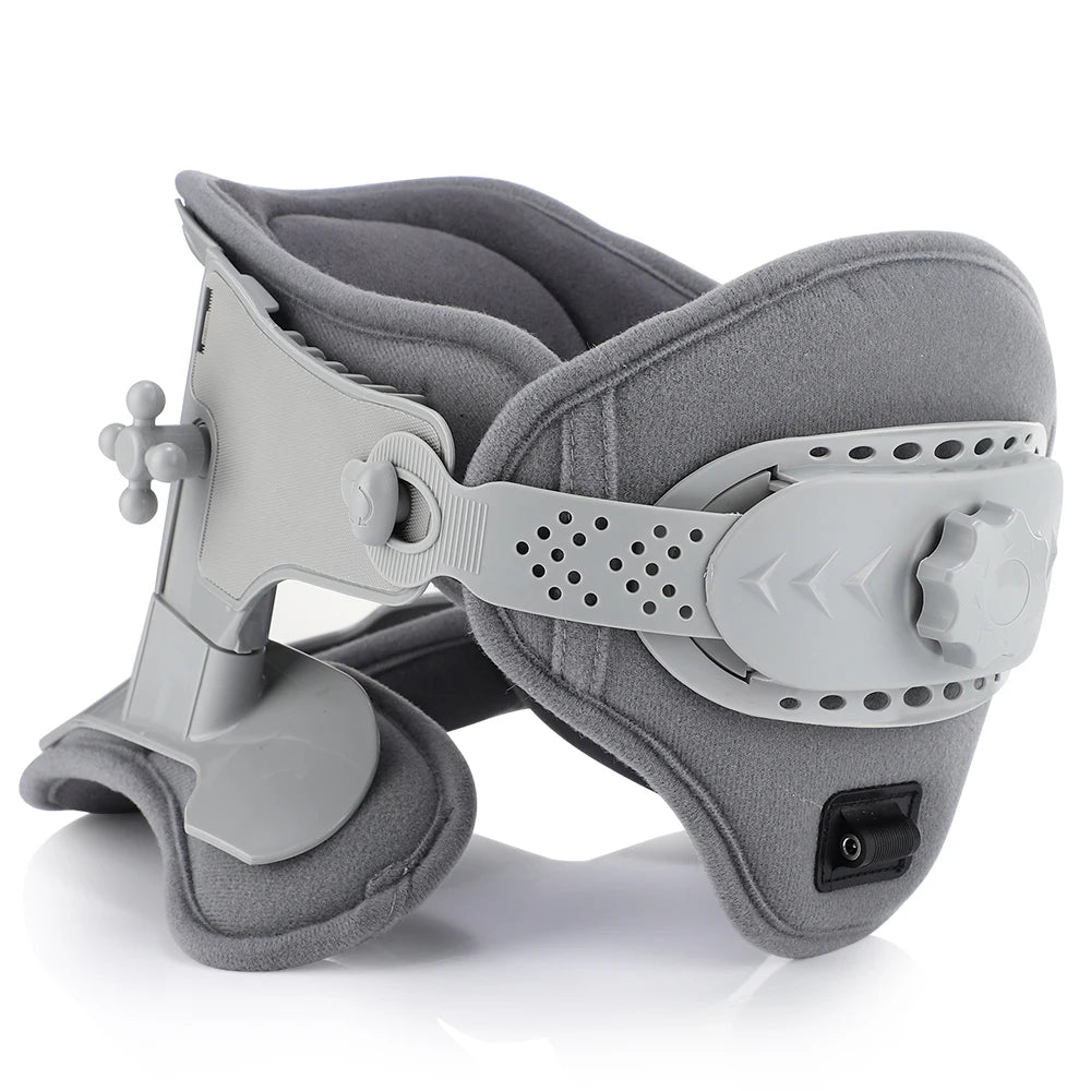 3 in 1 Neck Cervical Traction Electric Heating Spine Stretcher Support Collar Home Chiropractic Tool Spine Neck Posture Brace