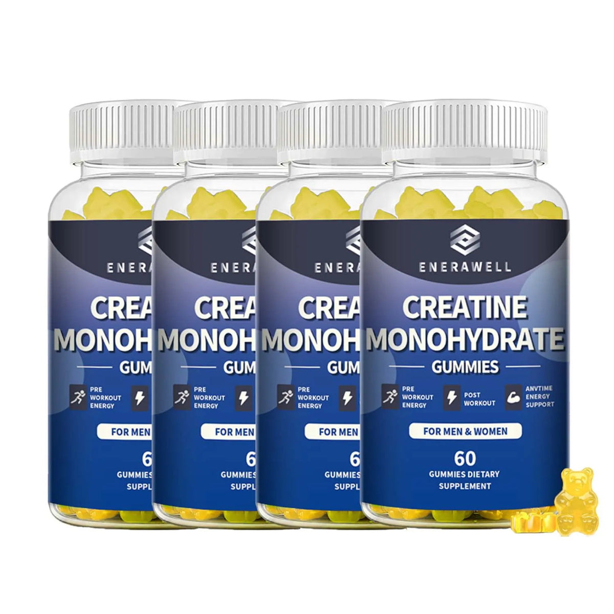 Creatine Monohydrate Gummies, Dietary Supplement, Supports Workout Recovery, Maintenance of Lean Muscle Mass, Supports Athletic Performance