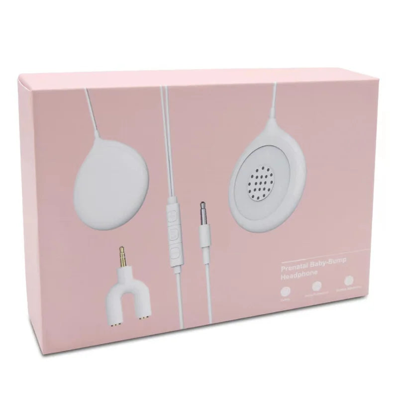 Baby Bump Headphones Prenatal Belly Speakers for Women During Pregnancy to Play Music to Baby in The Womb Safety Baby Headphones