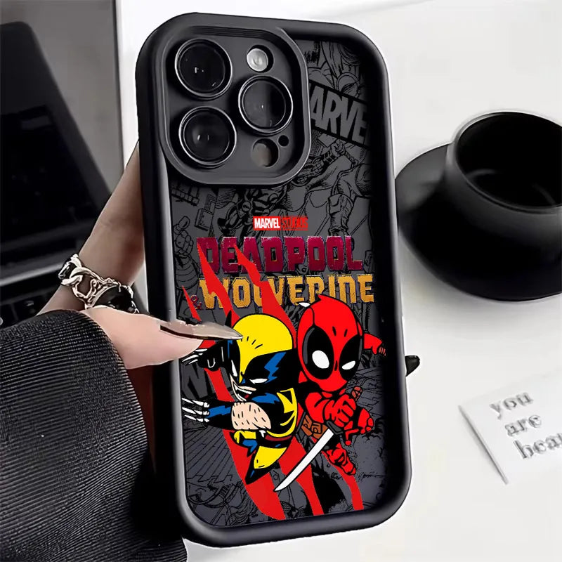 Cool DeadpoolS & WolverineS Phone Case for iPhone 17e 17 16e 16 15 14 13 12 11 Air Pro Max Mini XR XS X Plus Soft TPU Back Cover