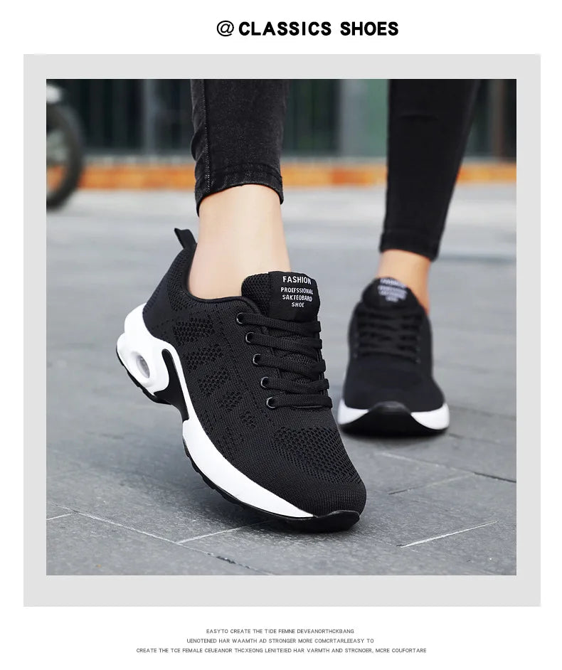 Mesh Women Running Shoes Breathable Casual Shoes Outdoor Light Weight Pink Tenis Sports Shoes Casual Walking Sneakers for Wamen